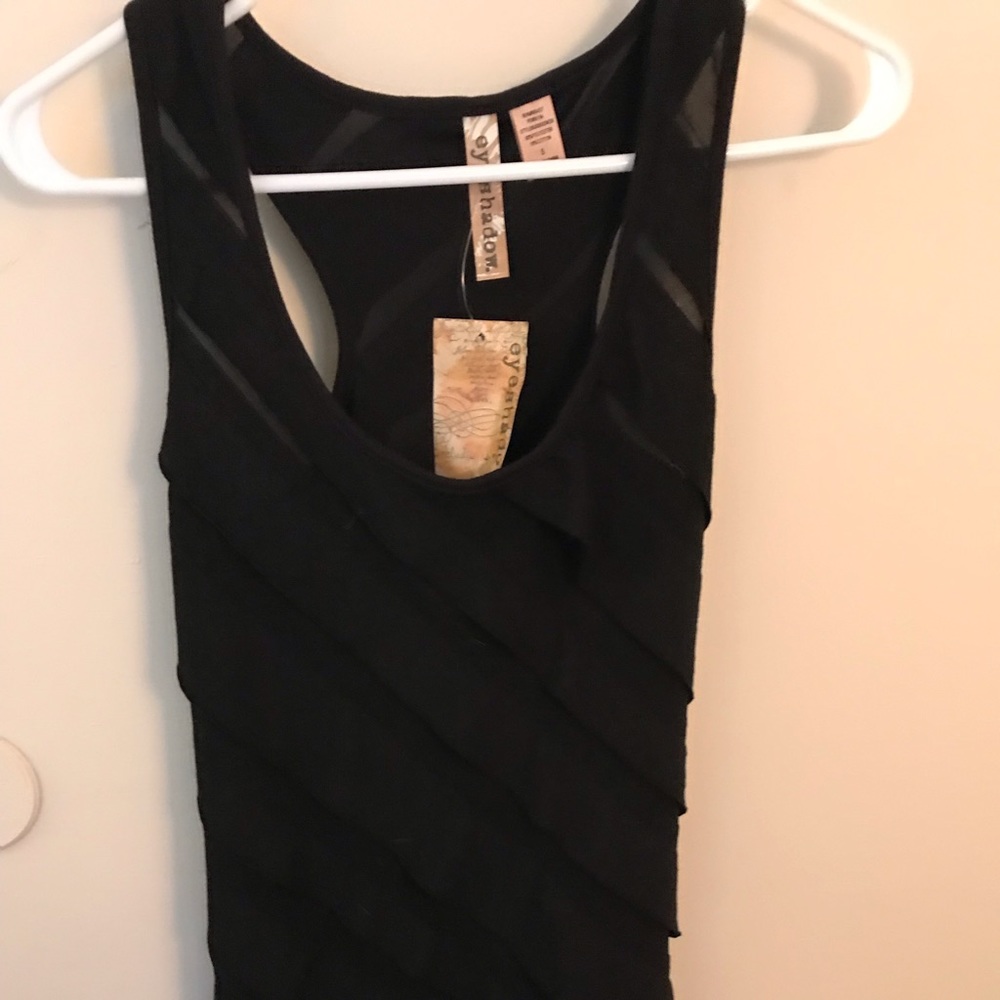 Black tang top shirt